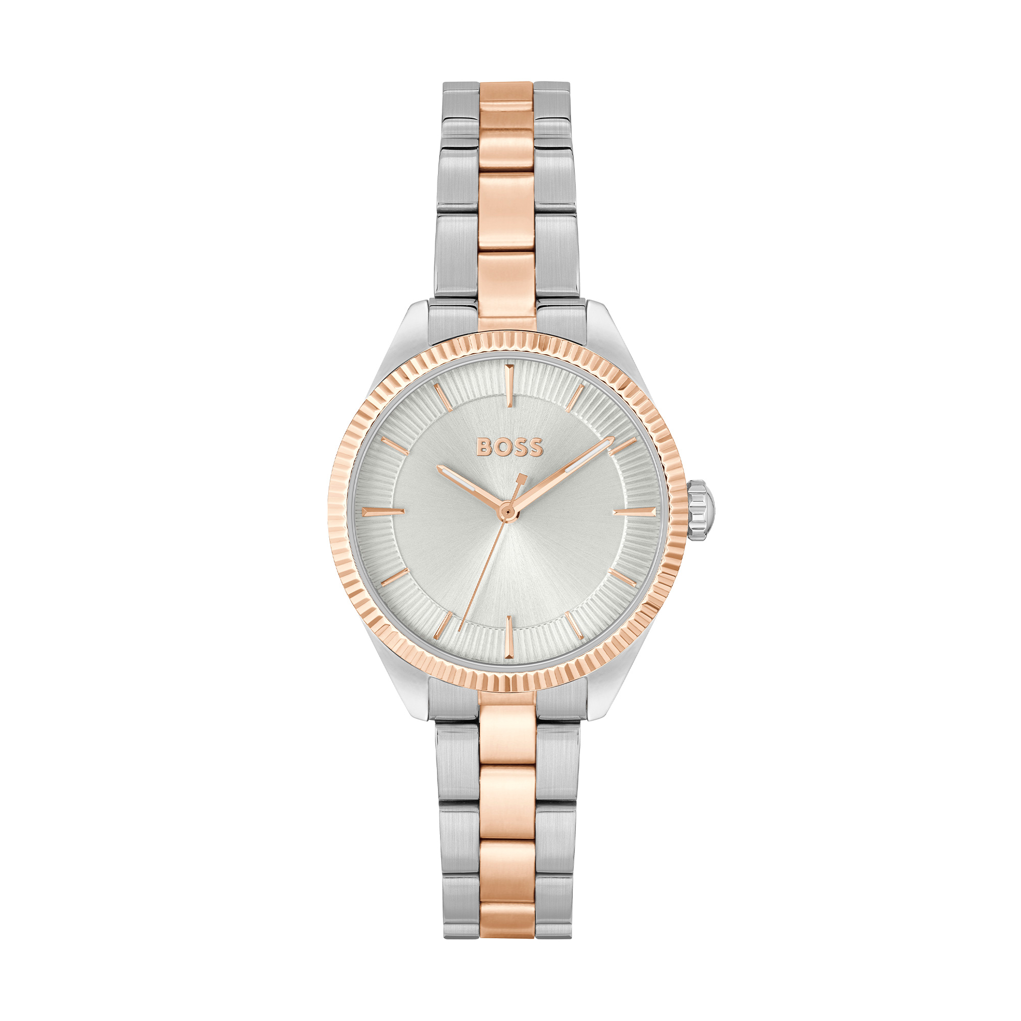 BOSS Sage Rose Gold Tone Stainless Metal Quartz 32mm Girls Watch 1502727