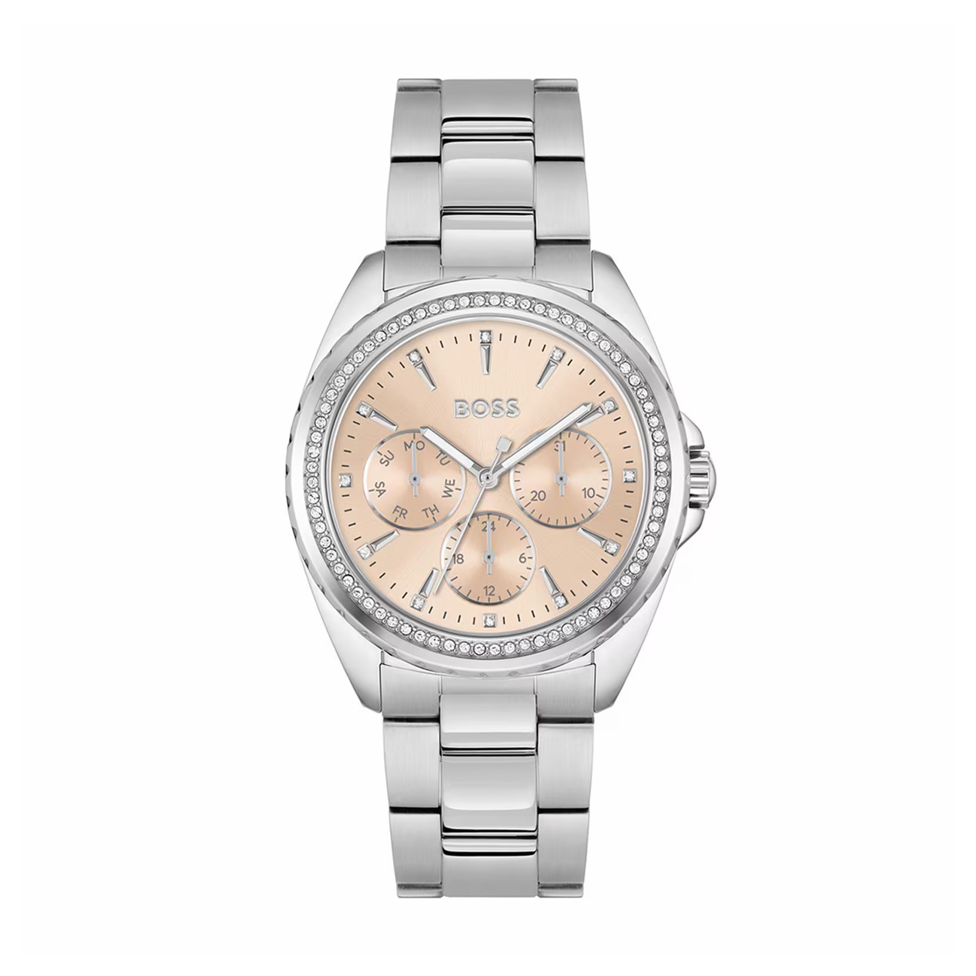 BOSS Atea Stainless Metal Crystal Quartz 30mm Women Watch 1502732