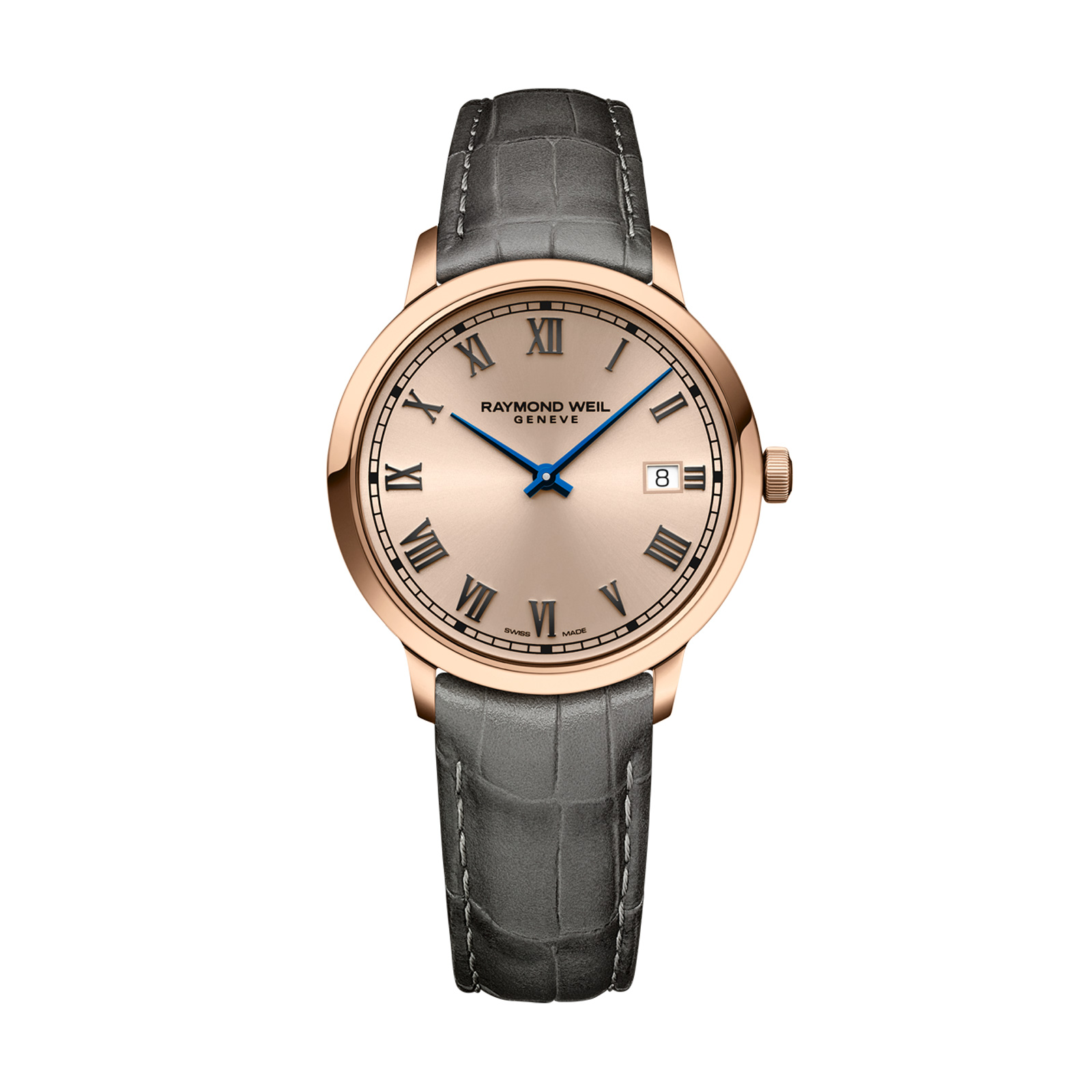 Raymond Weil Toccata Rose Gold Tone Leather-based Males’s Watch 5485-PC5-00859