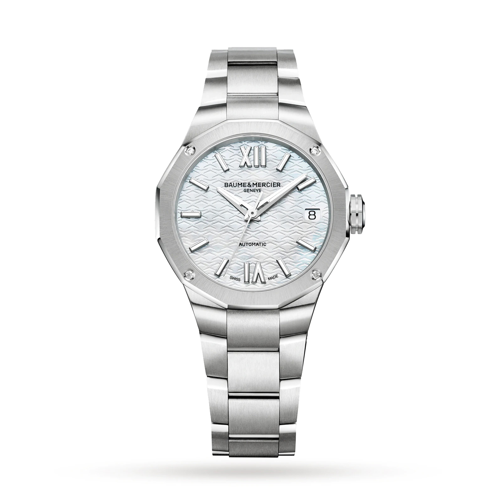 Baume et Mercier Riviera Women Watch MOP Dial Metal Bracelet M0A10676