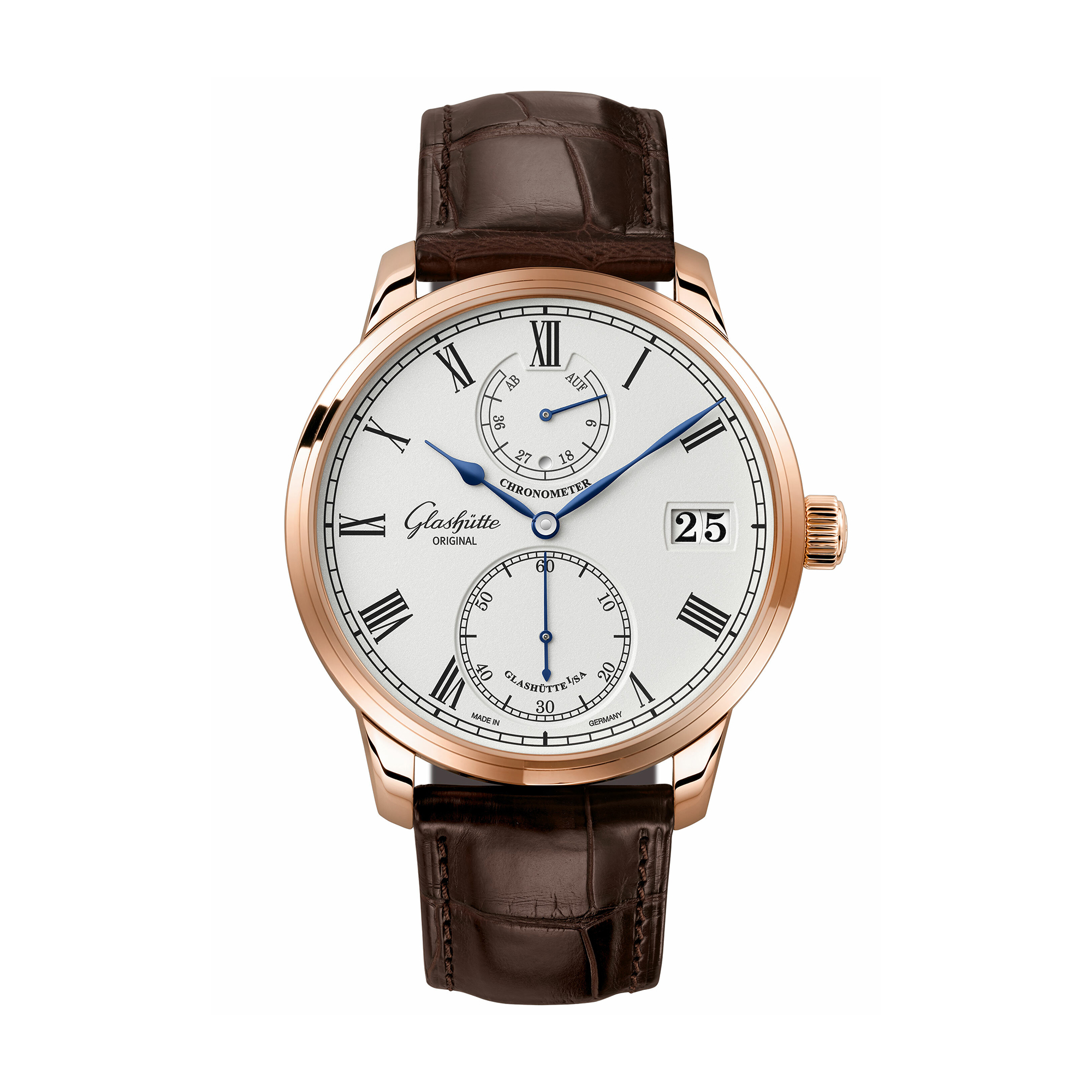 Glash&uuml;tte Authentic Senator 42mm Mens Watch 1-58-01-02-05-30