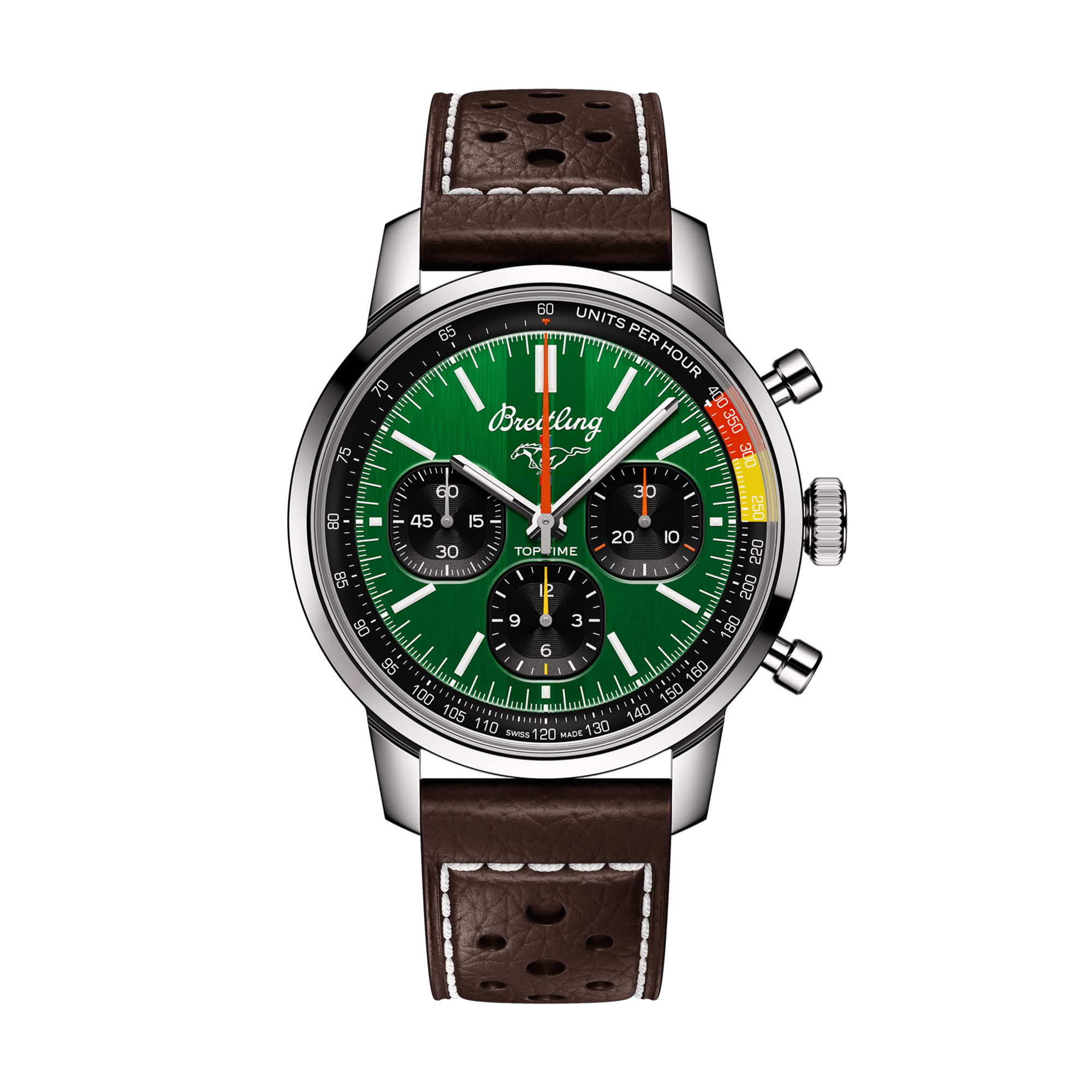 Breitling Best Time B01 Ford Mustang 41mm Males’s Watch AB01762A1L1X1