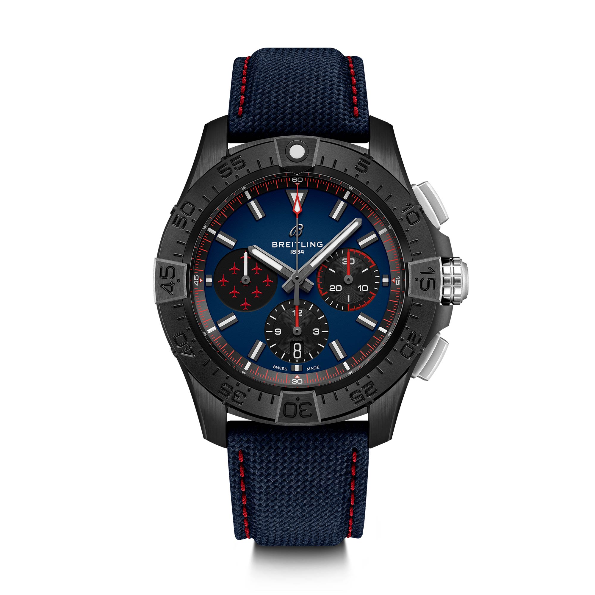 Breitling Restricted Version Avenger B01 Chronograph Night time Undertaking Pink Arrows 44mm Males’s Watch SB01475A1C1X1