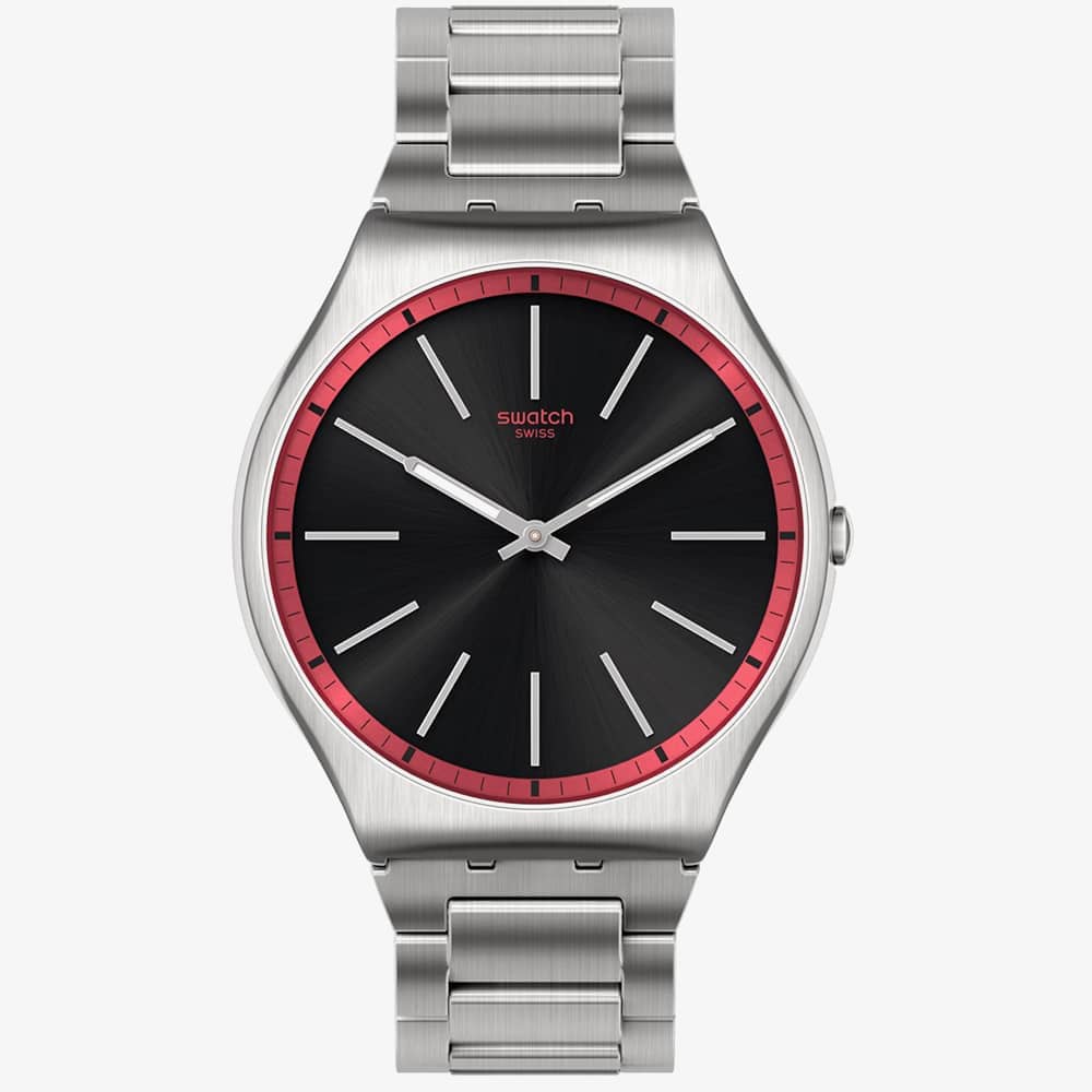 Swatch Red Graphite Watch SS07S129G