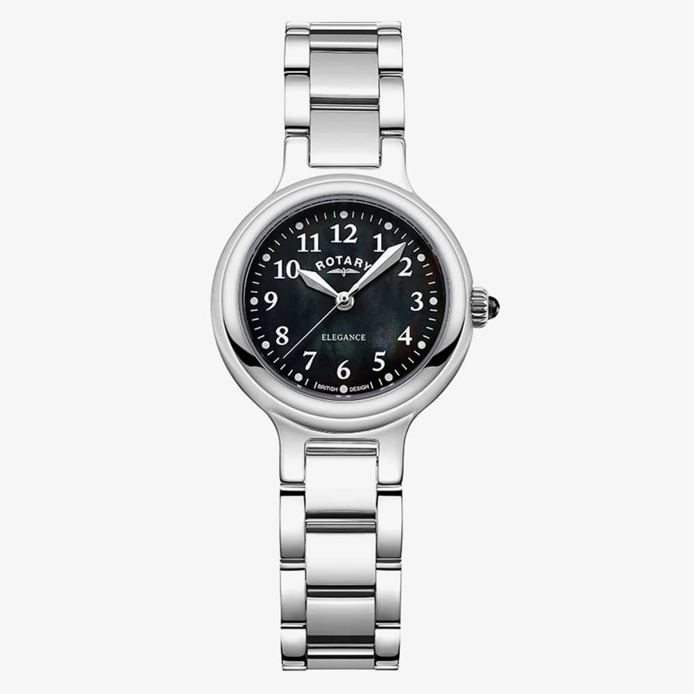 Rotary Traditional Elegance Black Mother Of Pearl Watch LB05135/38