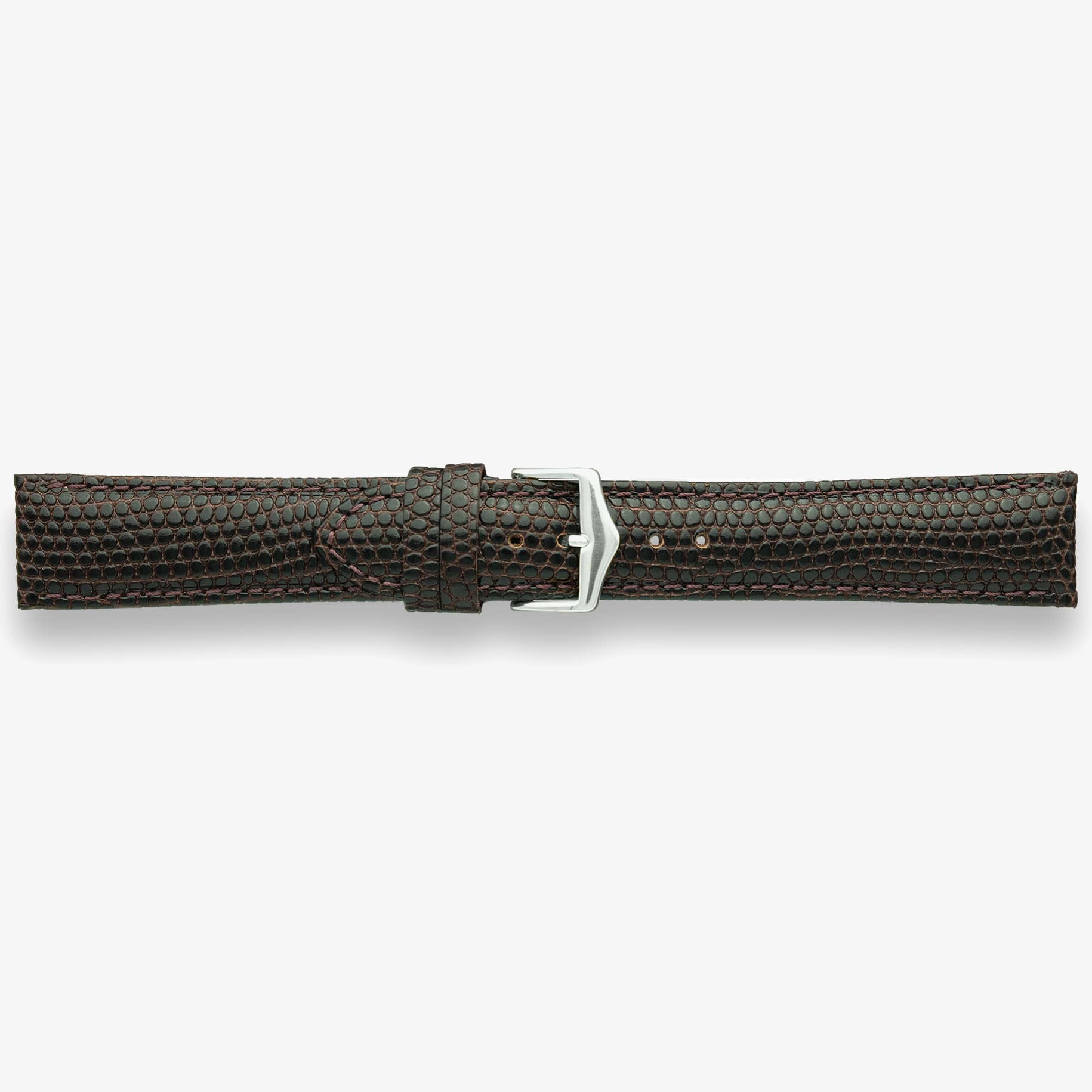 Darlena Chester Brown Leather Silver Buckle Watch Strap 1203
