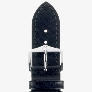 HIRSCH Highland 16mm Medium Black Leather Watch Strap 04302150-2-16