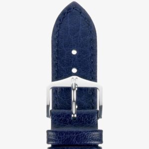 HIRSCH Highland 16mm Medium Blue Leather Watch Strap 04302180-2-16