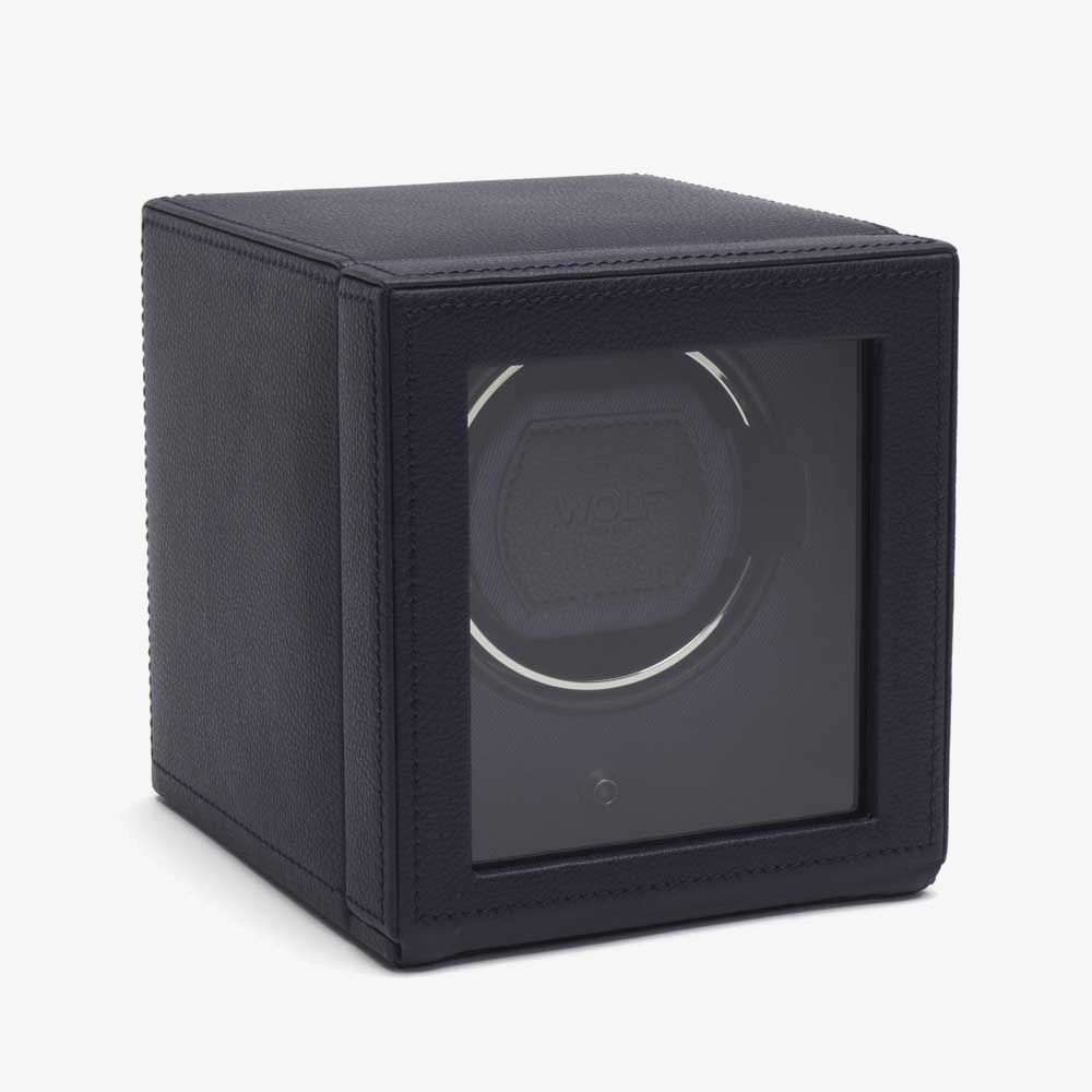 WOLF Cub With Cover Blue Watch Winder 461117