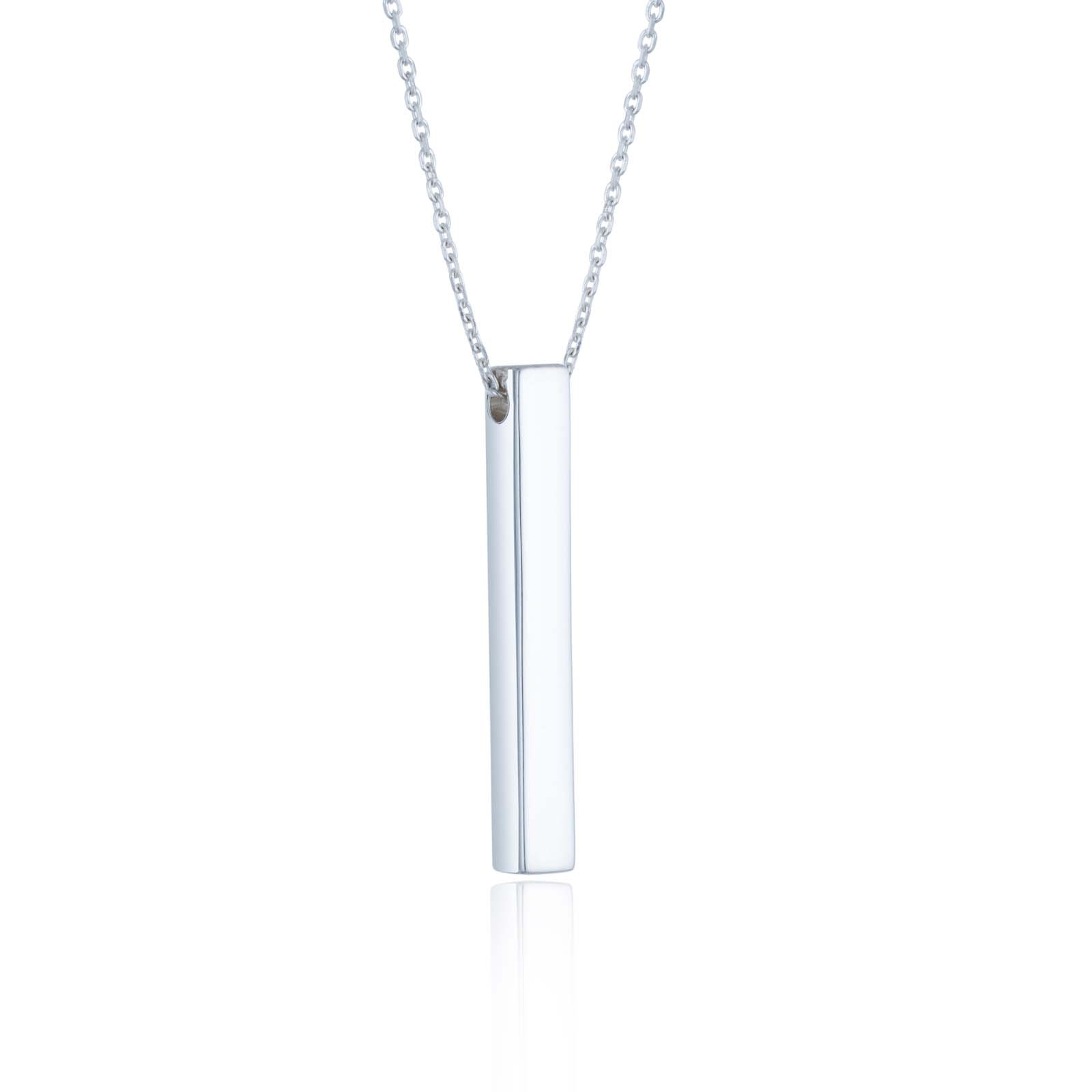 Sterling Silver Bar Necklace