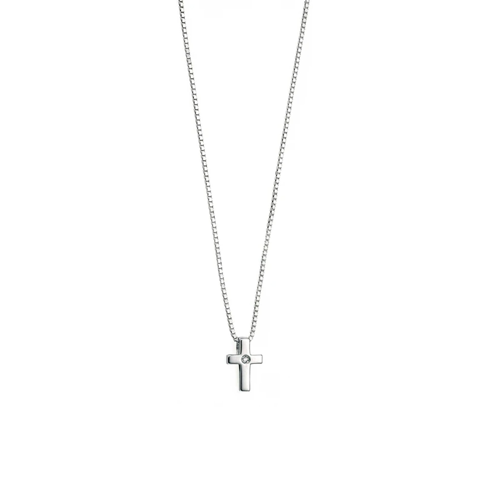 D For Diamond Silver Diamond-Set Move Pendant