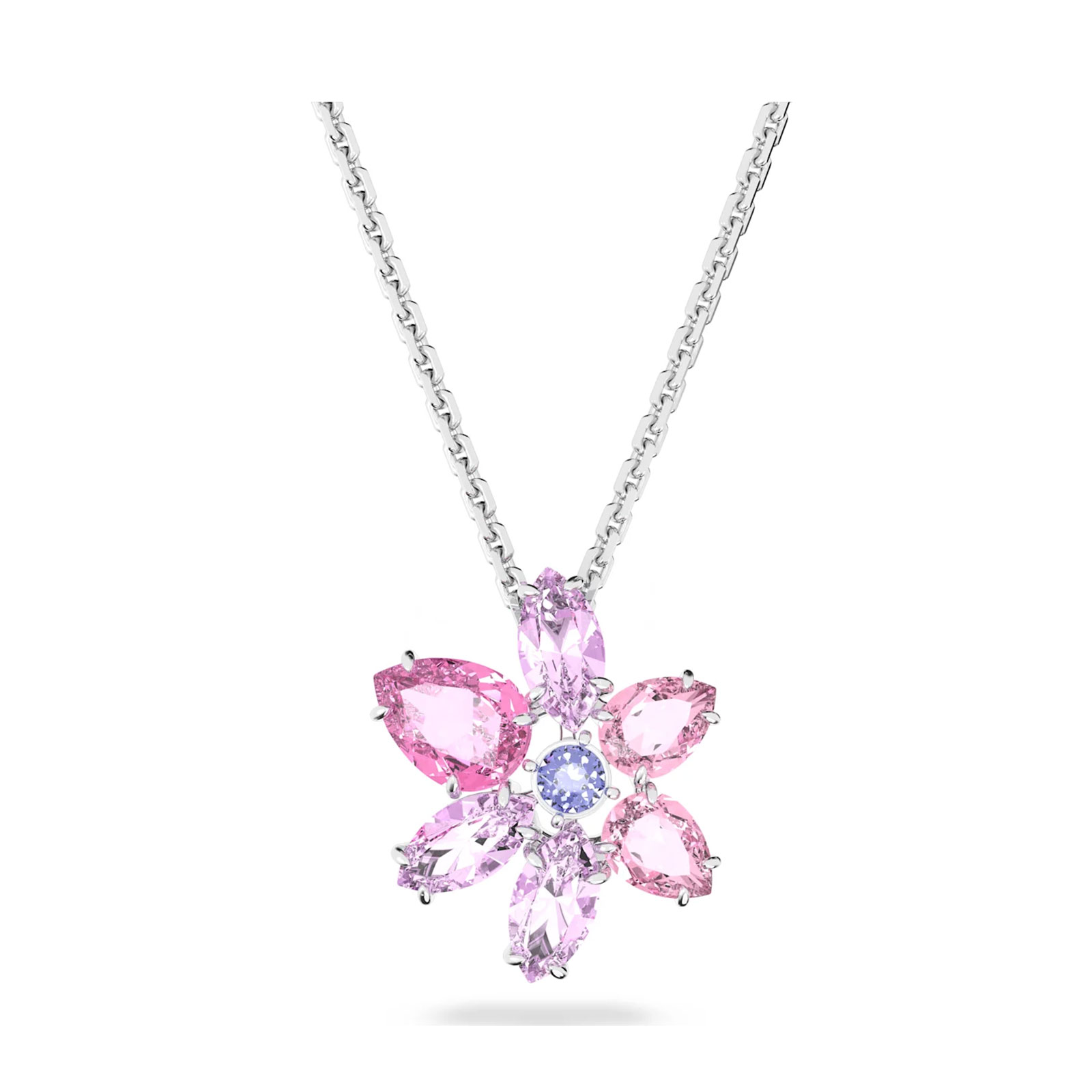 Swarovski Gema Combined Lower Red Flower Pendant