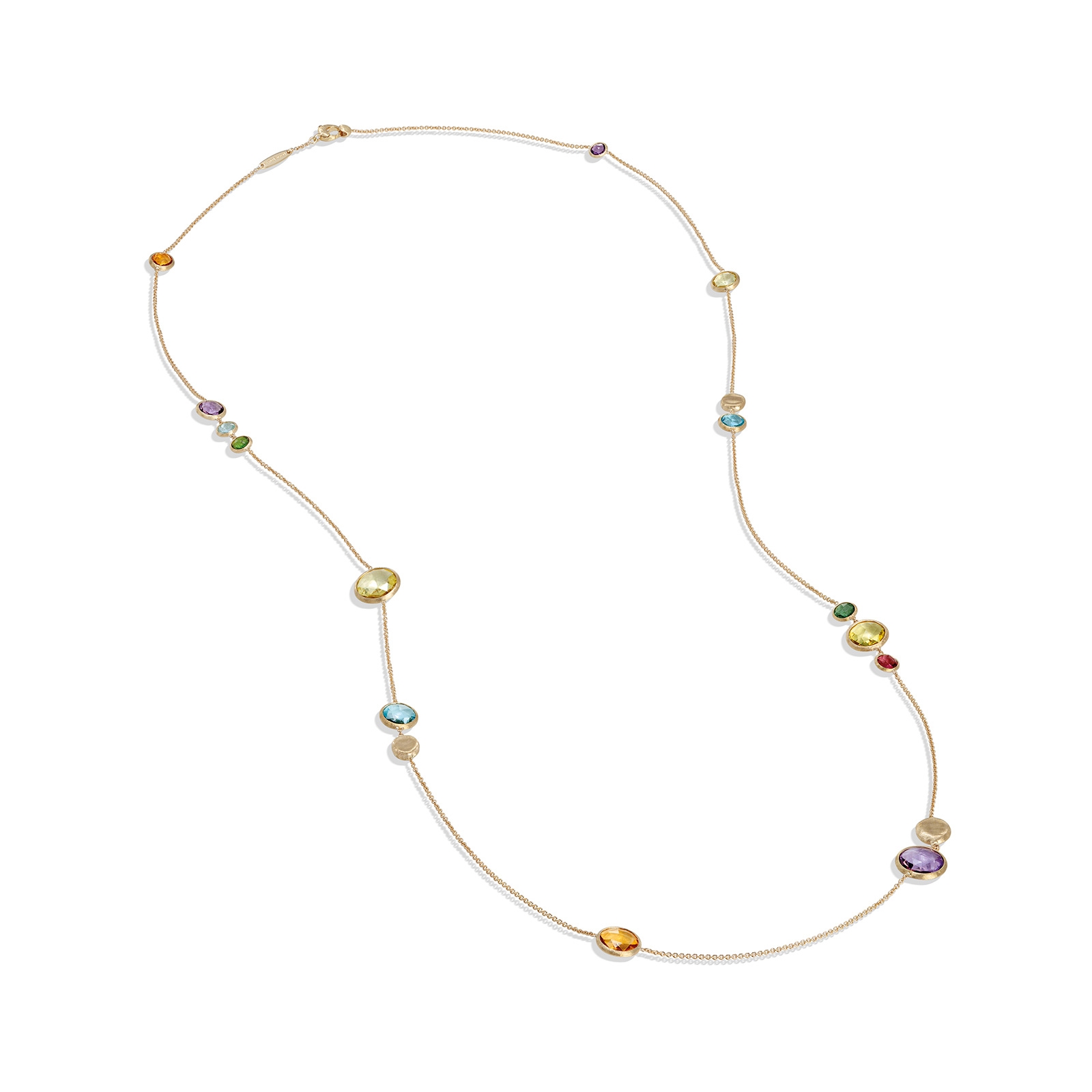 Marco Bicego Jaipur 18ct Yellow Gold Blended Stone Necklace CB1401 MIX01 Y 02