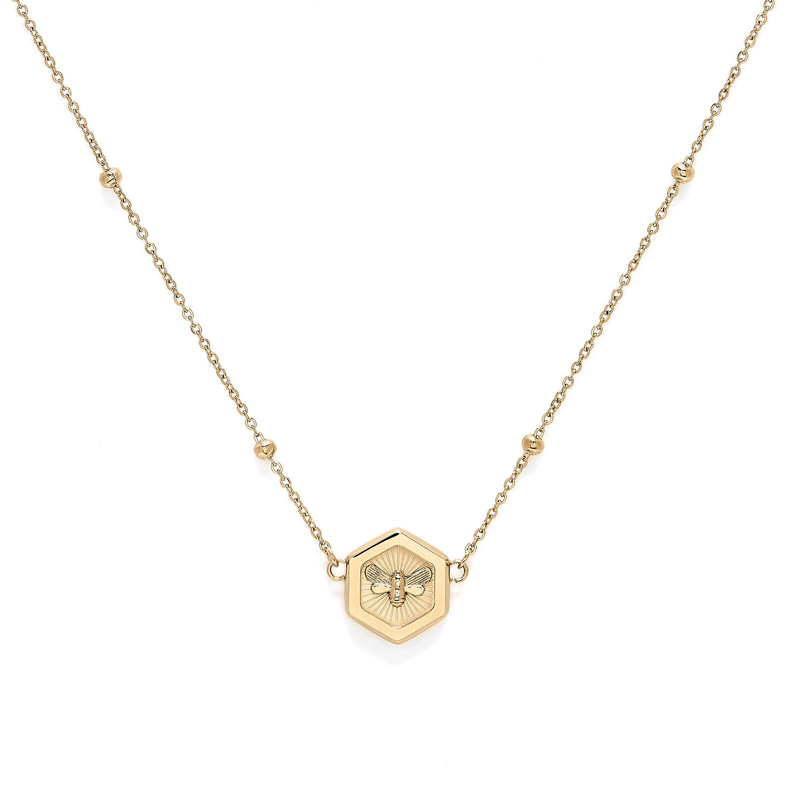 Olivia Burton Minima Bee Gold Pendant Necklace 24100096