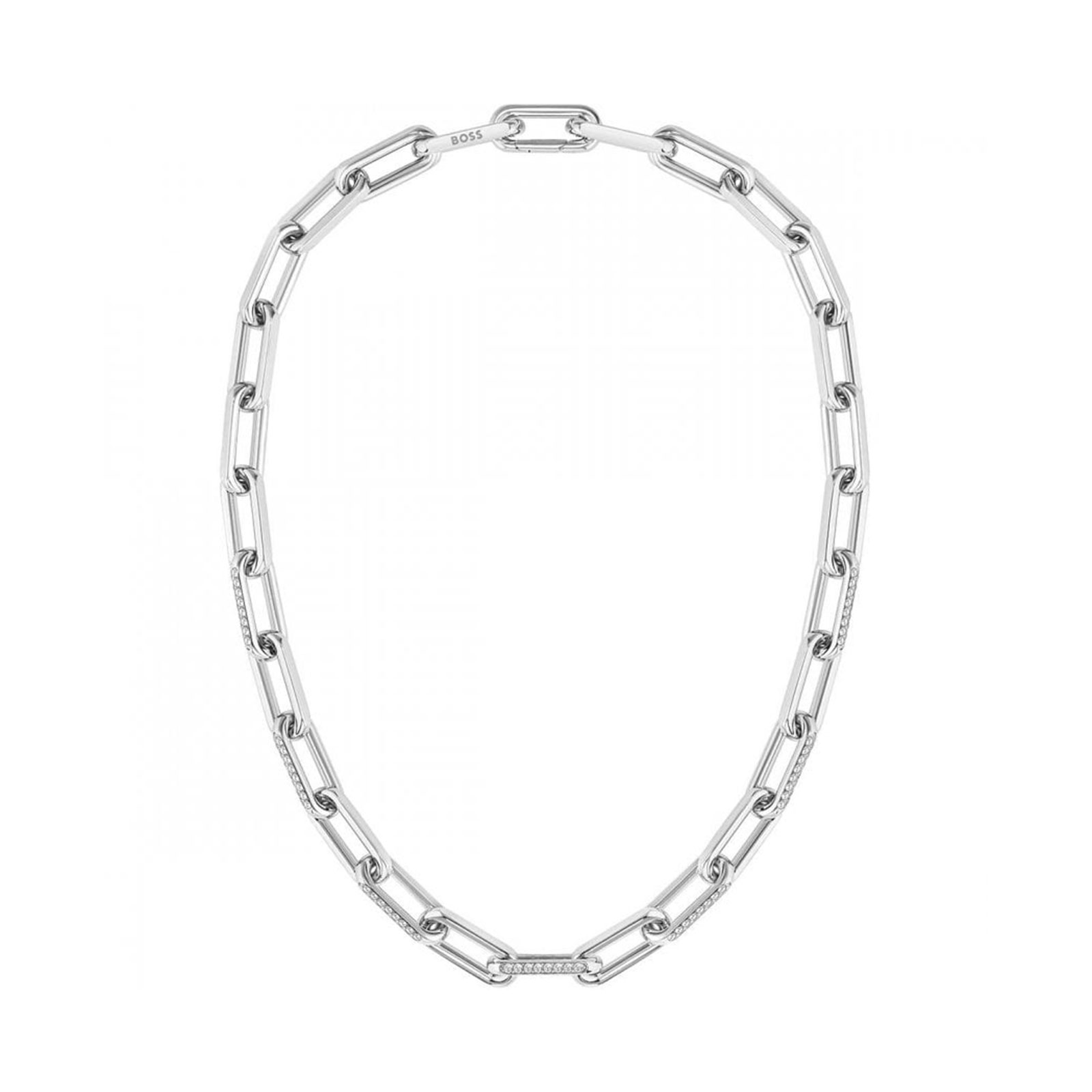 BOSS Halia Silver Hyperlink Necklace 1580578