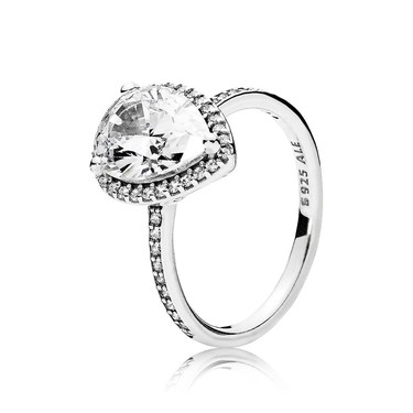 Pandora Huge Radiant Teardrop Ring – Ring Dimension 48