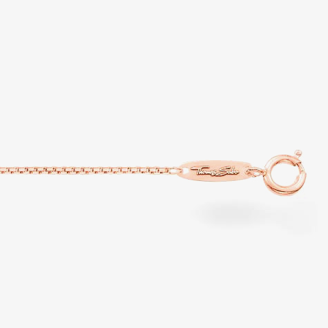 THOMAS SABO Rose Gold Plated Square Belcher Chain 42cm KE1106-415-12-L42V