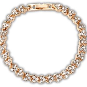 Cubic Zirconia Crystal Tennis Bracelet – 3 Colors