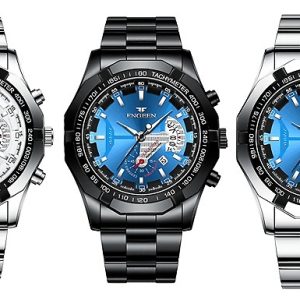 Fngeen Stainless Metal Quartz Watch – 6 Colors