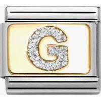 Nomination CLASSIC Silver Glitter Letter G Charm 030291/07