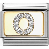Nomination CLASSIC Silver Glitter Letter O Charm 030291/15