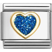 Nomination CLASSIC Blue Glitter Heart Charm 030220/07