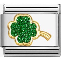Nomination CLASSIC Green Glitter Four Leaf Clover Charm 030220/18
