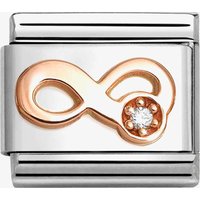 Nomination CLASSIC Rose Gold Symbols White Infinity Charm 430305/46