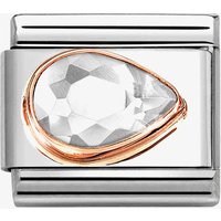 Nomination CLASSIC White Cubic Zirconia Right Drop Charm 430606/010