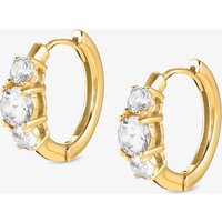 Nomination Colour Wave Yellow Gold Sterling Silver Hoop Earrings 149822/012