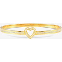 Nomination Pretty Bangles Gold Plated Cubic Zirconia Open Heart Bangle 029501/006