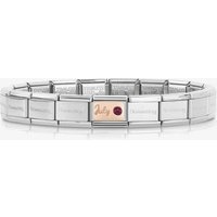 Nomination CLASSIC Rose Gold & Silver July Ruby Bracelet 430508/07