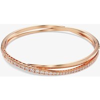Swarovski Twist Rose Gold Tone Plated Crystal Bangle 5620552