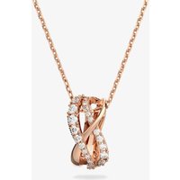 Swarovski Twist Rose Gold Tone Plated Crystal Pendant Necklace 5620549