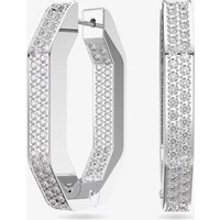 Swarovski Dextera Crystal Octagon Medium Hoop Earrings 5618308