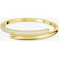 Swarovski Dextera Magnetic Closure Gold Tone Plated Hinged Bangle 5674979 (L)