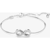 Swarovski Hyperbola Rhodium Plated White Infinity Bracelet 5679664