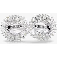 Swarovski Hyperbola Rhodium Plated Infinity Cocktail Ring 5679697 58