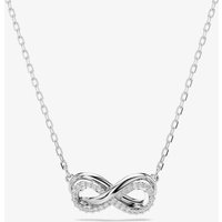 Swarovski Hyperbola Rhodium Plated White Infinity Necklace 5687265
