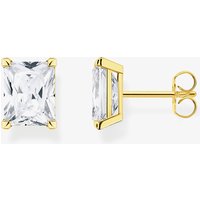 THOMAS SABO Gold Plated White Stone Stud Earrings H2201-414-14