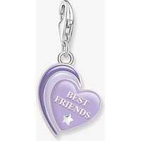 THOMAS SABO Silver Best Friends Purple Cold Enamel Heart Charm 2046-664-13