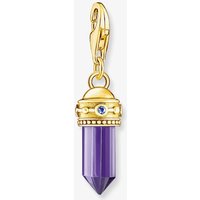 THOMAS SABO Gold Plated Purple Hexagon Amulet Charm 2048-973-13