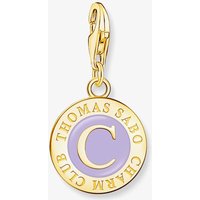 THOMAS SABO Gold Plated Charmista Coin Purple Member Charm 2105-427-13