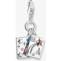 THOMAS SABO Silver Multi Enamel Chistmas Postcard Letter Charm 2061-691-7