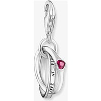 THOMAS SABO Silver Together Linked Rings Love At First Sight Charm 2070-639-10