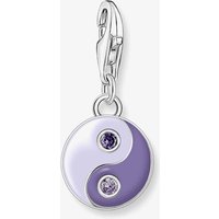 THOMAS SABO Silver & Purple Multi-Stone Yin Yang Charm 1918-041-13
