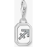 THOMAS SABO Silver Octagonal Cubic Zirconia Sagittarius Charm 2144-643-21