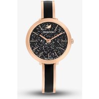 Swarovski Black Crystalline Delight Rose Gold Bracelet Watch 5580530