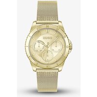 HUGO #Dance Multifunction Gold Mesh Watch 1540159
