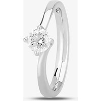 1888 Collection Platinum 0.40ct Diamond Twisted Solitaire Ring RI-137(.40CT PLUS)- H/SI1/0.42ct